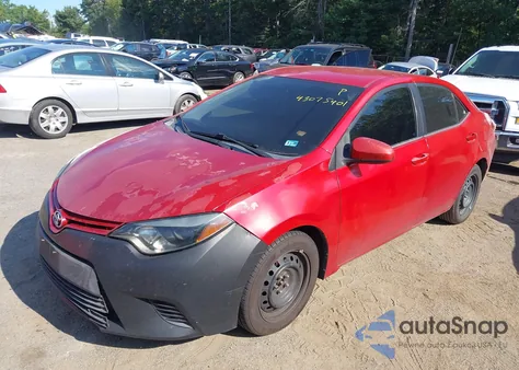 2015 Toyota Corolla Le z USA, uszkodzony, nr VIN 2T1BURHE8FC351416